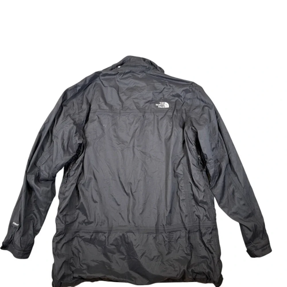 The North Face HyVent Rain Jacket Mens XL Black Waterproof Ripstop Parka Coat